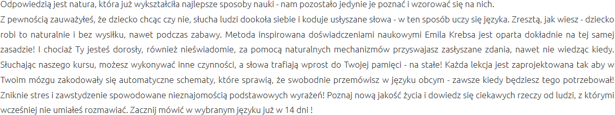 Efektywna Metoda Nauki Włoszczowa